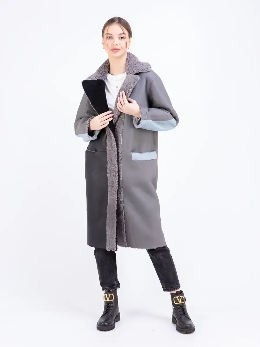 Шуба женская натуральная овчина Турция