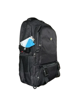 Рюкзак универсальный усиленный QOZA, черный, 17 л