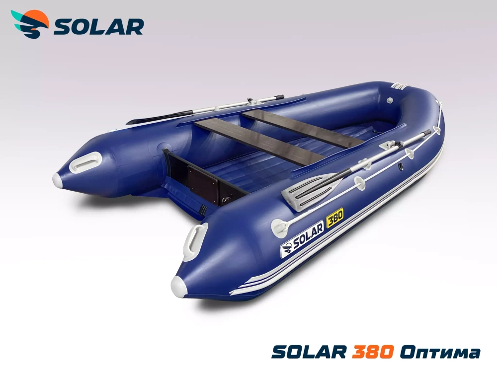 Лодка надувная моторная solar-380 к (оптима)