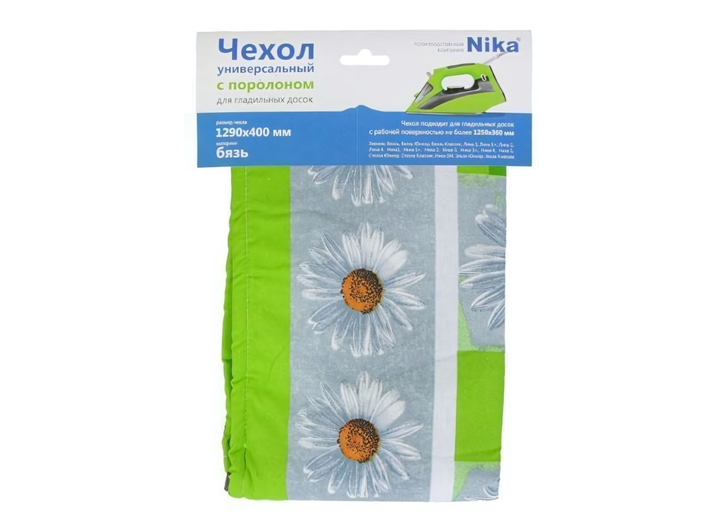 Чехол для гладильной доски бязь 1290*400 с поролоном
