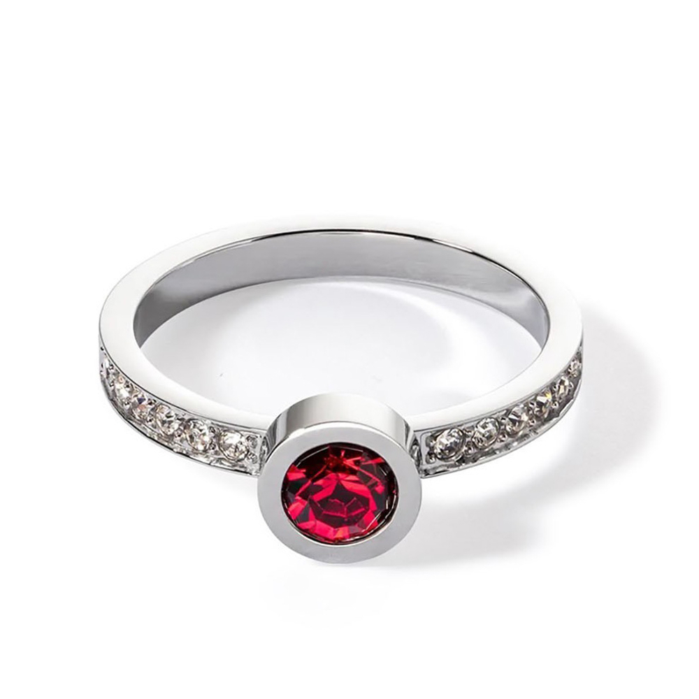 Кольцо Coeur de Lion Red-Silver 18 мм 0228/40-0317 56