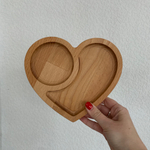 Менажница, подставка под кружку в форме сердца .