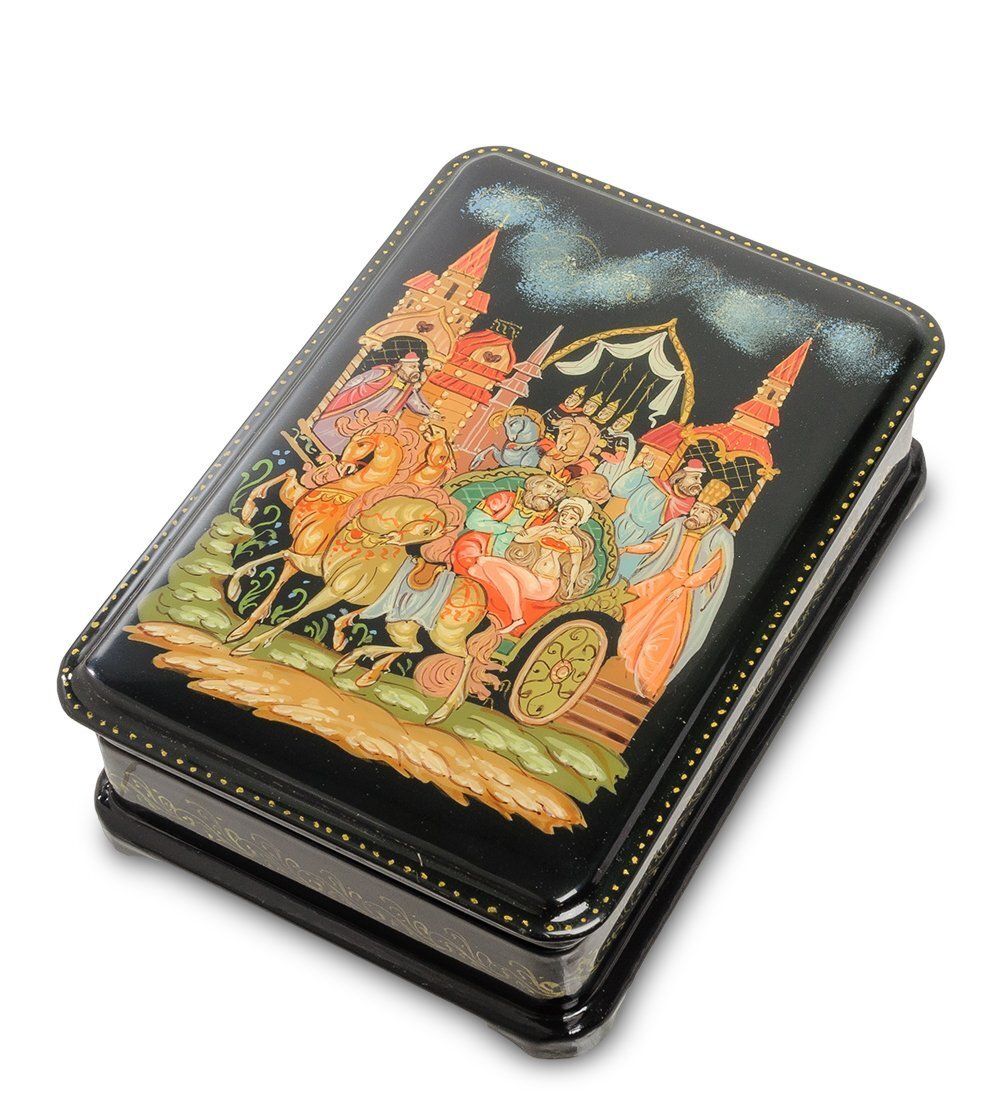 Народные промыслы ШК-16/ 2 Шкатулка «Золотой-петушок»