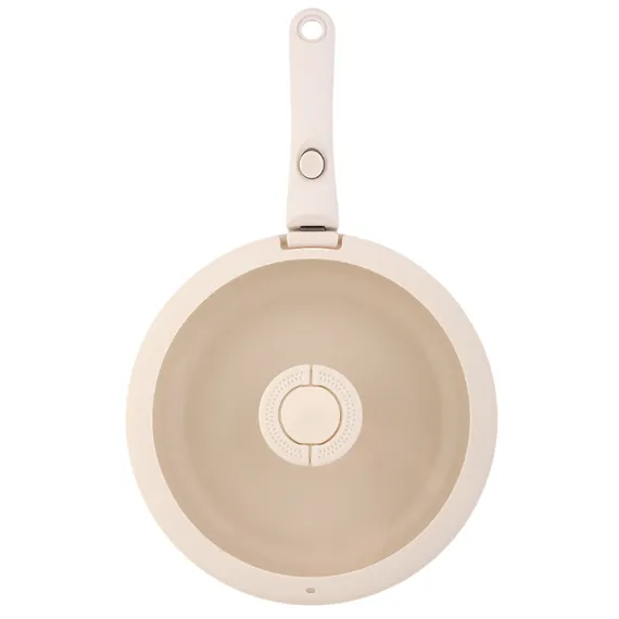 Сковорода с крышкой и съемной ручкой smart ceramic, D28 см