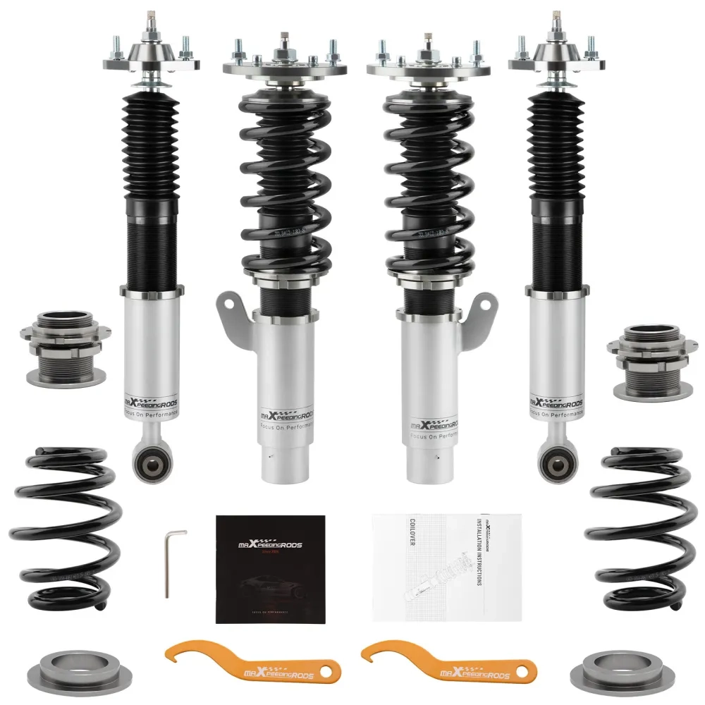 Комплект для автомобиля BMW E46 3 Series sedan/Convertible/wagon/estate Maxpeedingrods 24 damper Adjustable Coilovers Suspension Strut lowering kit