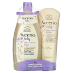 Aveeno, Baby, успокаивающий набор для ванны + лосьон, лаванда и ваниль, набор из 2 предметов