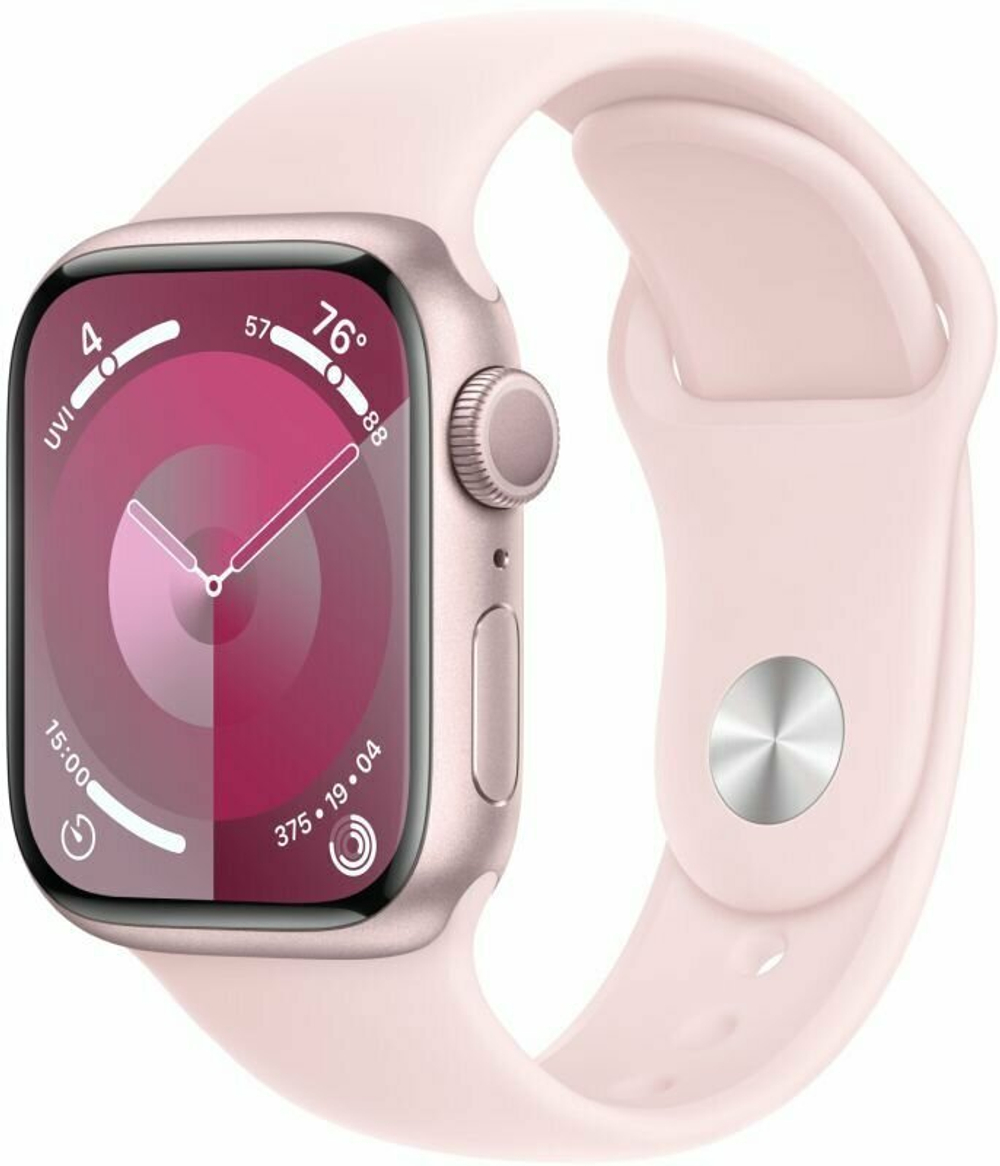 Apple Watch Series 9 41 мм, корпус из алюминия цвета «розовый»