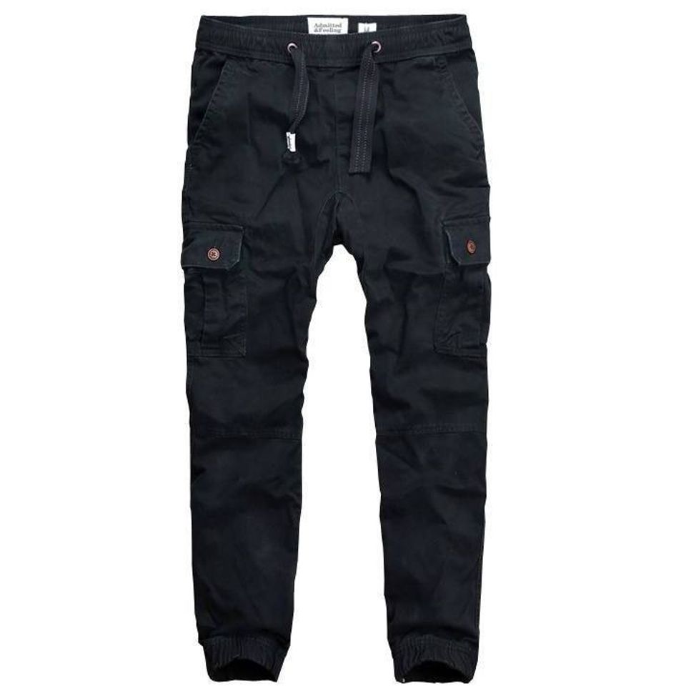 Брюки Abercrombie & Fitch на резинке (черные)