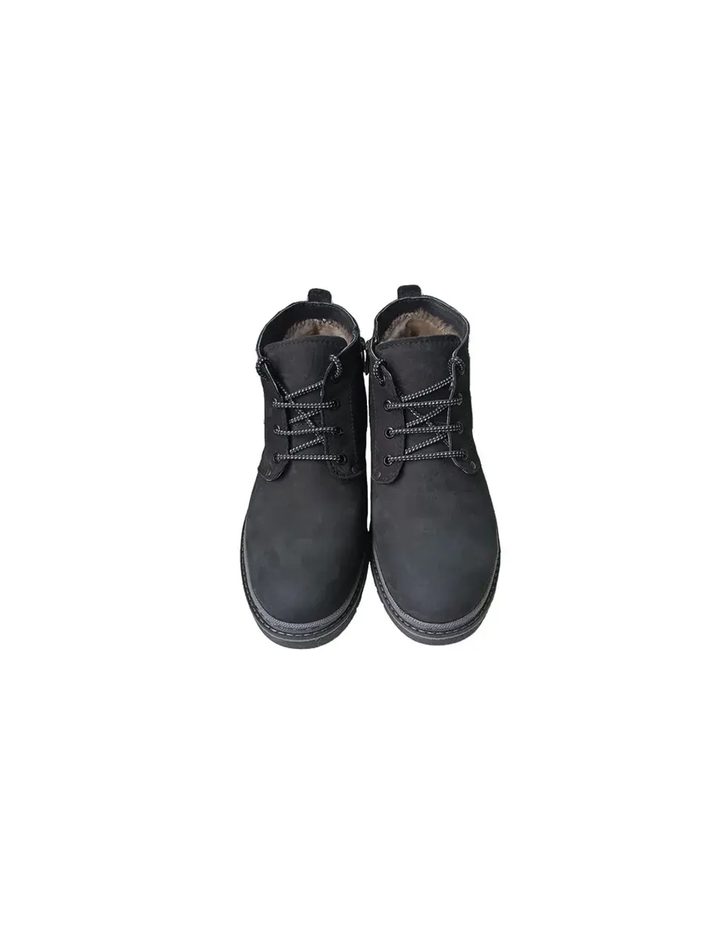 Ботинки натуральный нубук (замш) и мех