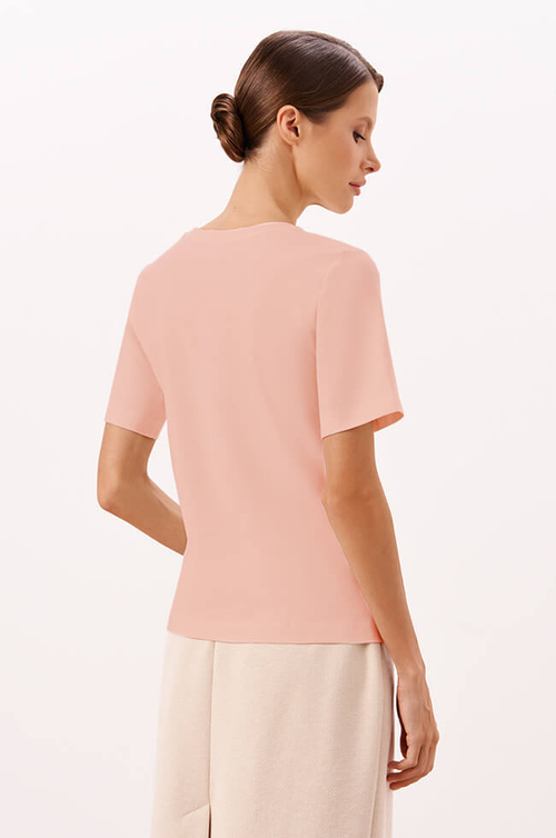 23235 Футболка женская (розово-персиковый)