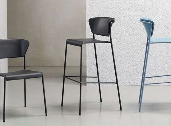 Стул барный пластиковый Lisa Technopolymer