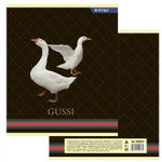 Тетрадь 48л., А5, клетка, Alingar "Enjoy every moment", скрепка, мелованный картон (стандарт), блок офсет, 4 дизайна в пленке т/у