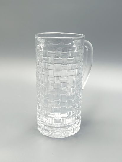 Графин стеклянный 1,2 л. с ручкой плетеная серия