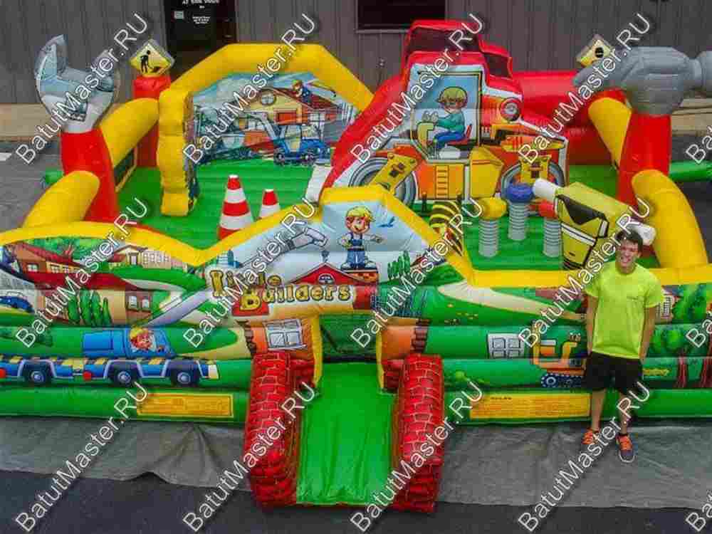 Коммерческий надувной батут "Строительная площадка"