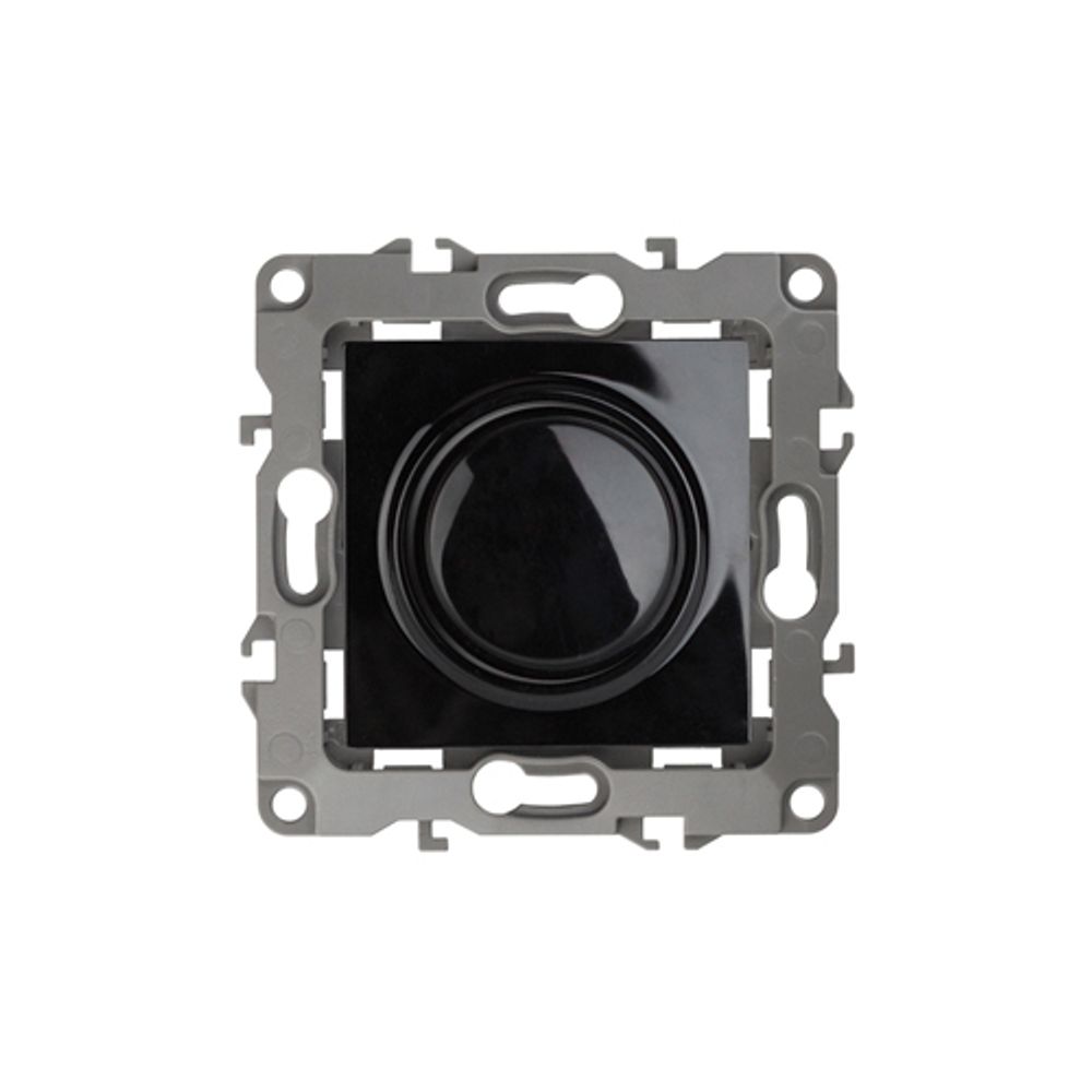 12-4101-06 ЭРА Светорегулятор поворотно-нажимной, 400ВА 230В, IP20, Эра12, чёрный