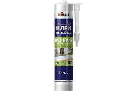 КЛЕЙ ШПАТЛЕВКА Монтаж легких изделий (Unibob) - картридж, 280 мл.