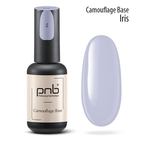 Camouflage rubber base PNB, Iris, blue 8 ml/Камуфлирующая база ирис, голубой, 8 мл