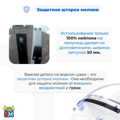 Аттракцион Водный шар ТПУ "Слеза" 2*2*2 м