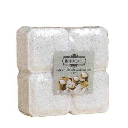 Соляной брикет набор 4 шт по 200 г