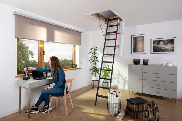 Металлическая чердачная лестница LMT