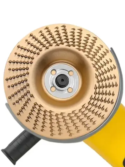 Набор из 3 дисков кругов обдирочных для резьбы по дереву под УШМ / болгарки 100мм с оправкой 22 мм