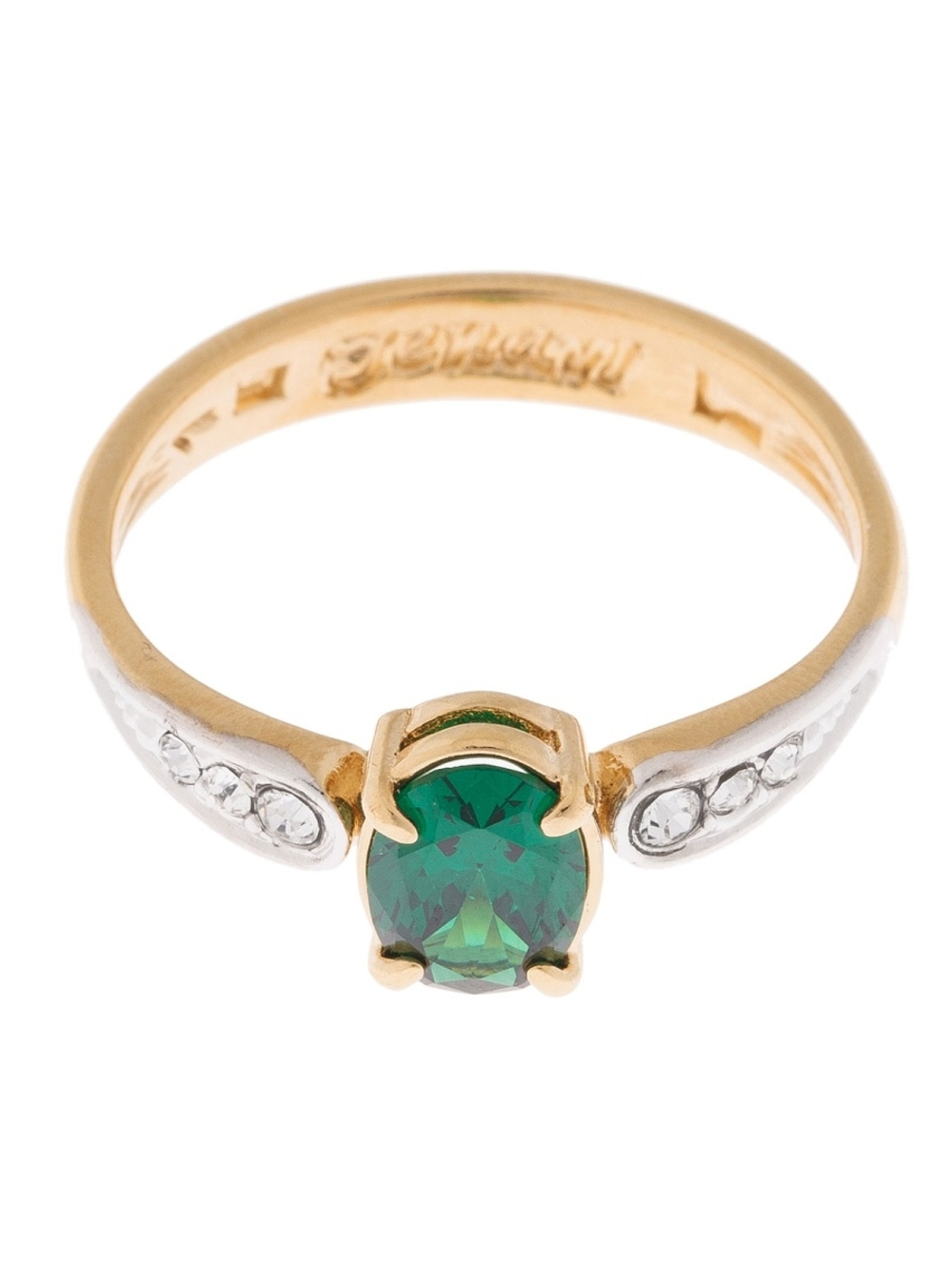 "Нателио" кольцо в золотом покрытии из коллекции "Элеганс" от Jenavi