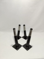 Ножки мебельные Черные с Серебром 200мм/4шт