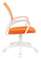 Кресло Бюрократ CH-W695NLT оранжевый TW-38-3 TW-96-1 сетка/ткань крестов. пластик пластик белый
