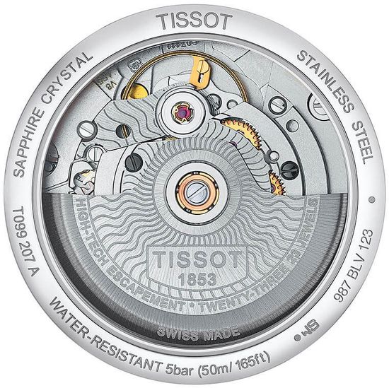 Женские часы Tissot T099.207.11.048.00 Chemin des Tourelles Powermatic 80 Lady