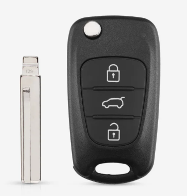 Корпус дистанционного ключа для Hyundai, Kia, 3-кнопочный складной