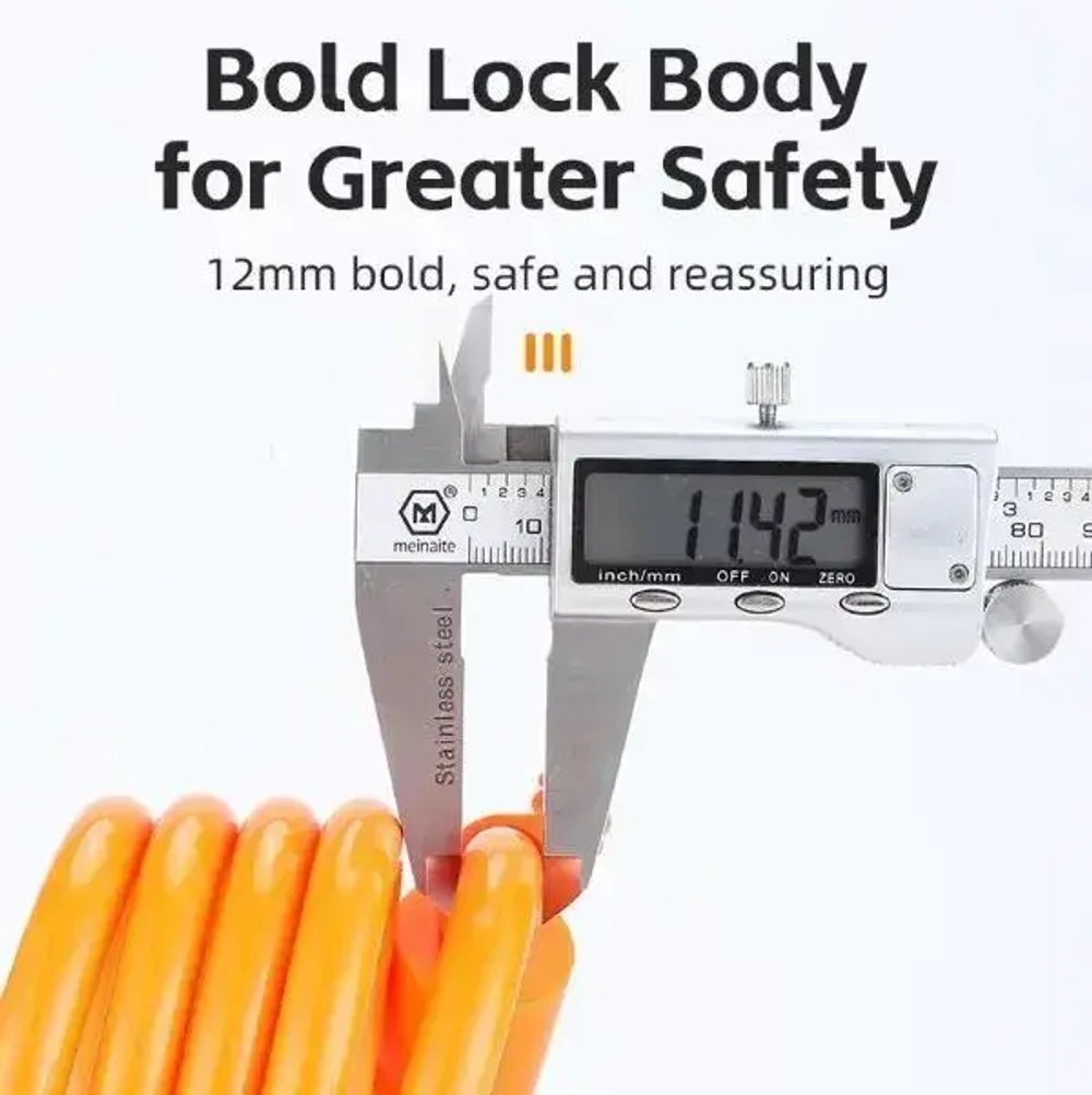 Замок велосипедный тросовый West biking, YP0705100