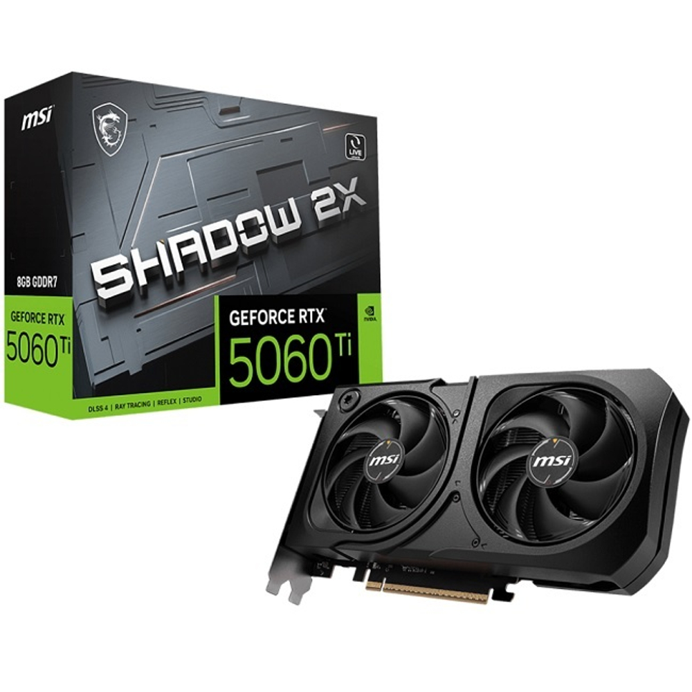 Видеокарта MSI GeForce RTX 5060 Ti SHADOW 2X PLUS 8GB (G506T-8S2P)