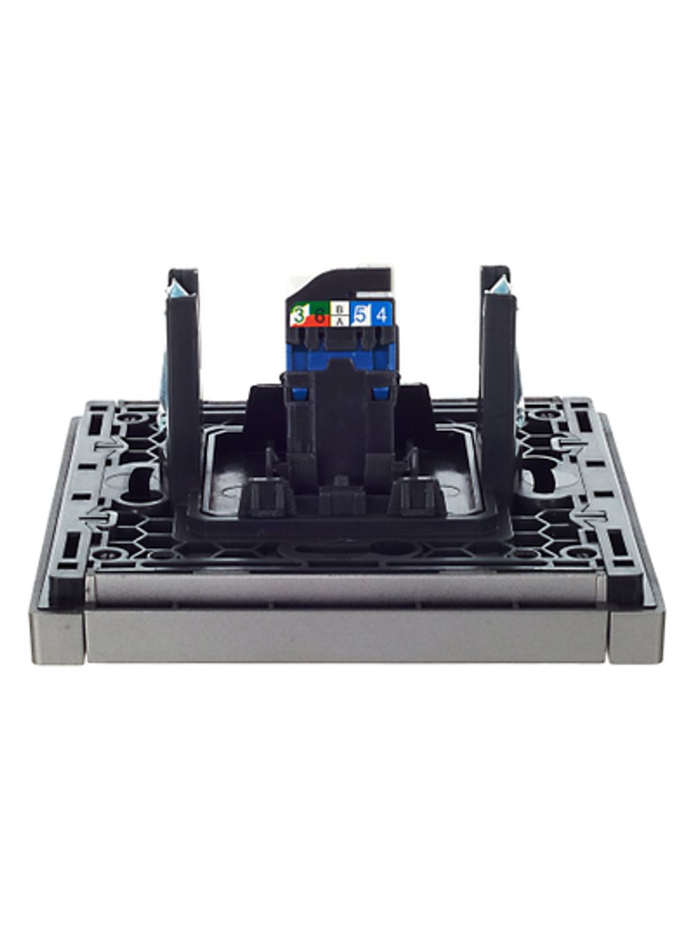 FORTE&PIANO Розетка компьютерная RJ45 кат.6 FP531 сталь IEK