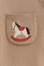 Комбинезон детский Loomknits Кофейный