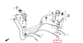 22870-K94-T00 (22870-K98-E00). CABLE COMP., CLUTCH. Clutch cable Honda CB125R, CB150R