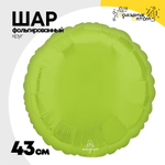 Шар фольгированный Круг 43 см (Зеленый)