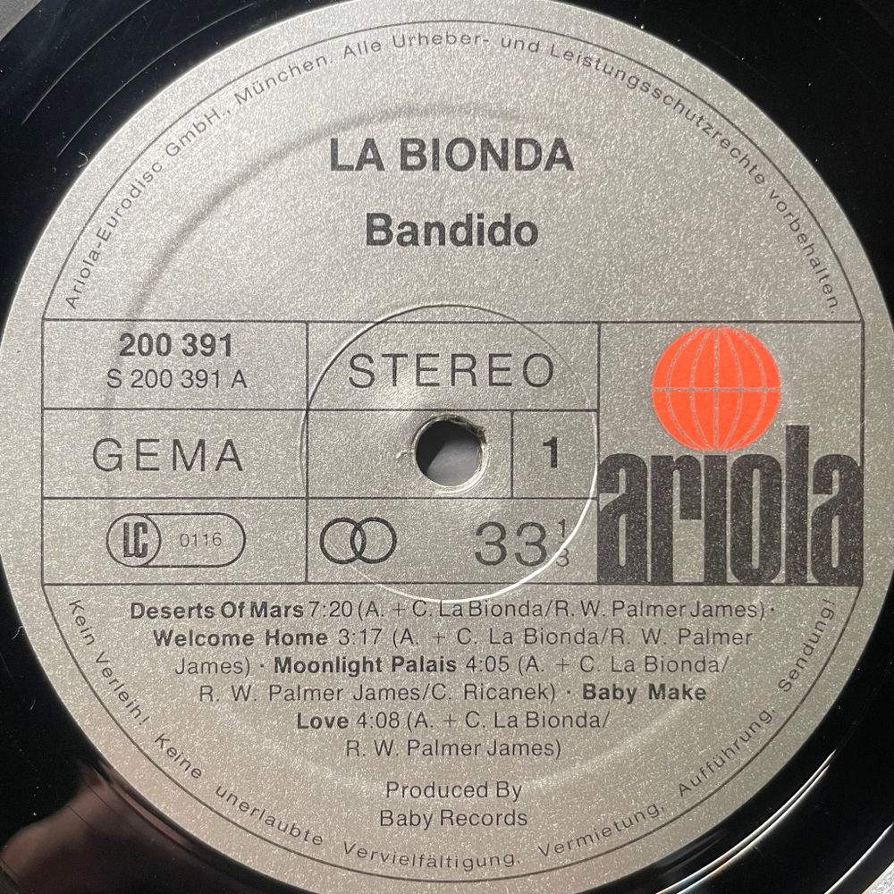 La Bionda - Bandido (Германия 1979г.)