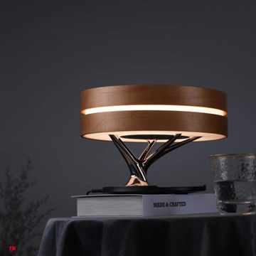 Умный светильник HomeTree Dawn (YT-M1601-B3) с беспроводной зарядкой и колонкой (Brown)