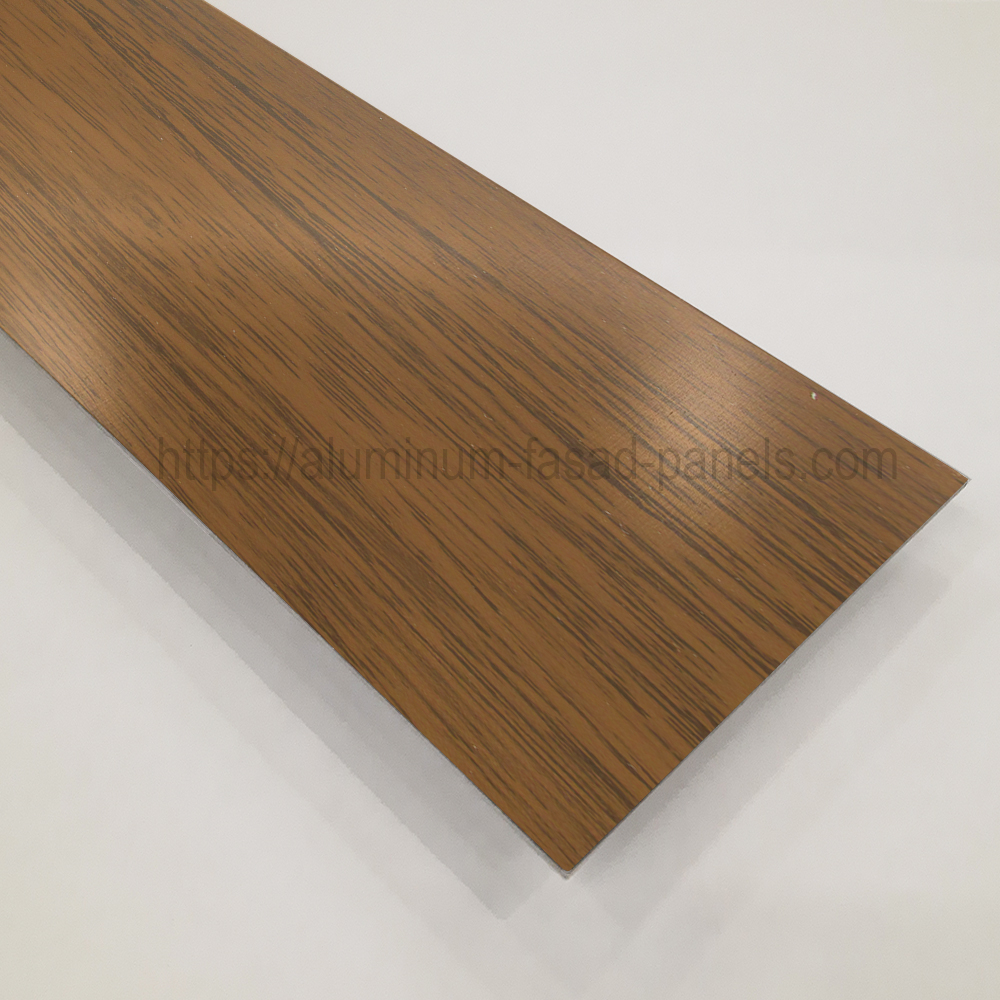 Лист алюм. фасад  цвет Dark Oak (WOOD) 1,5 мм