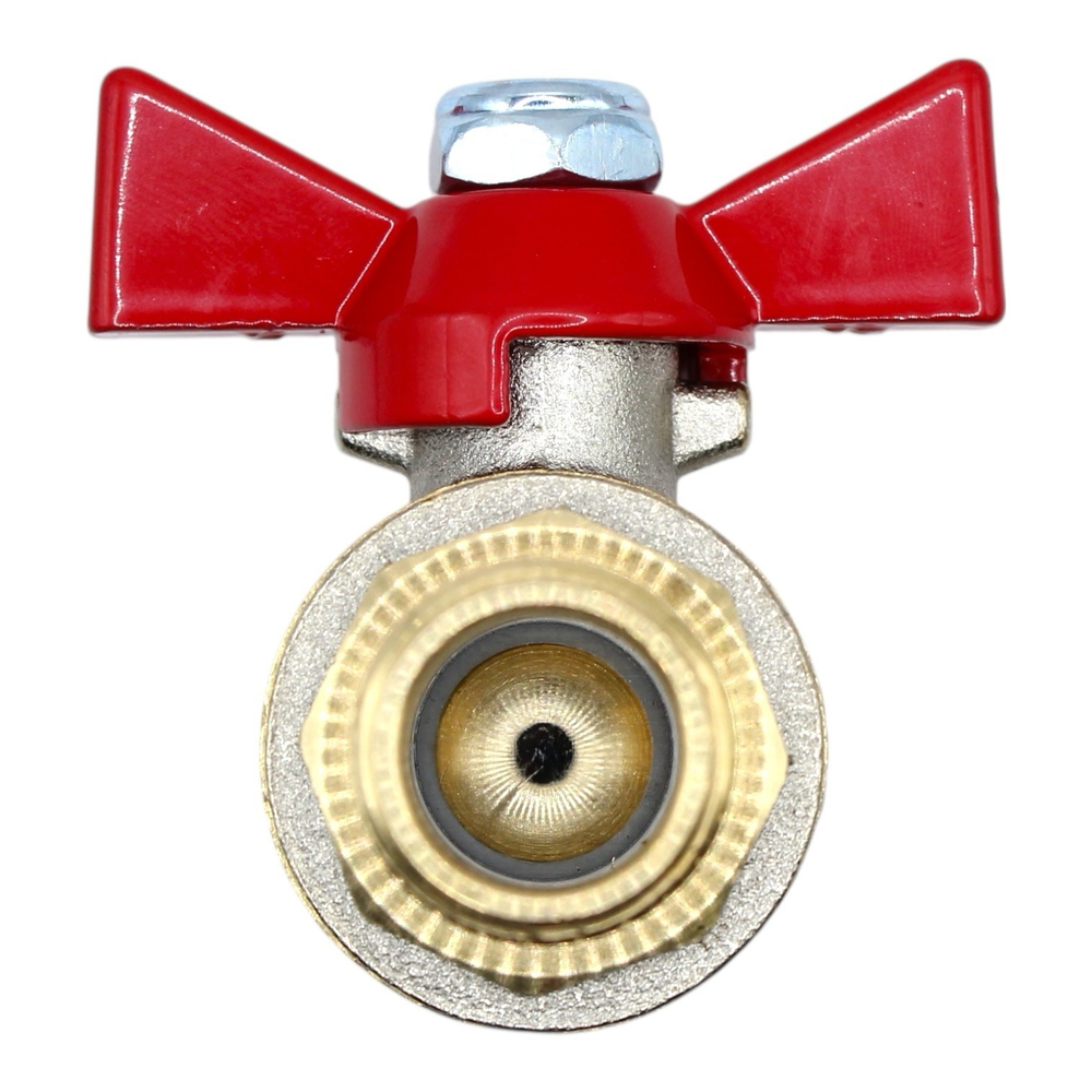 Кран шаровой TEBO 1/2" наружная-наружная (бабочка)