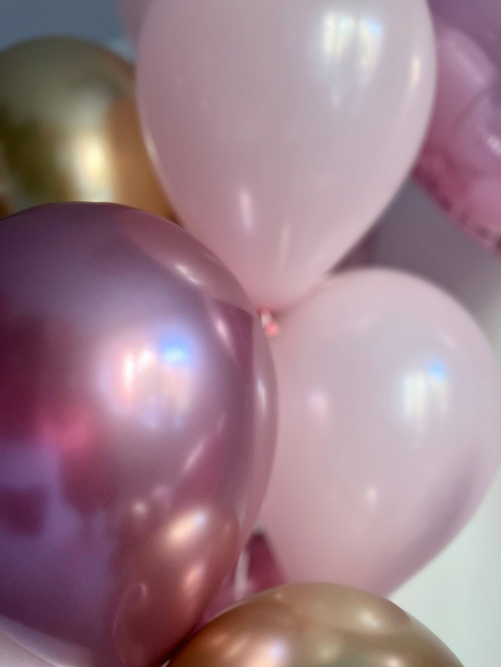 Воздушные шары Лабубу/Эльф розовый/золото №3637