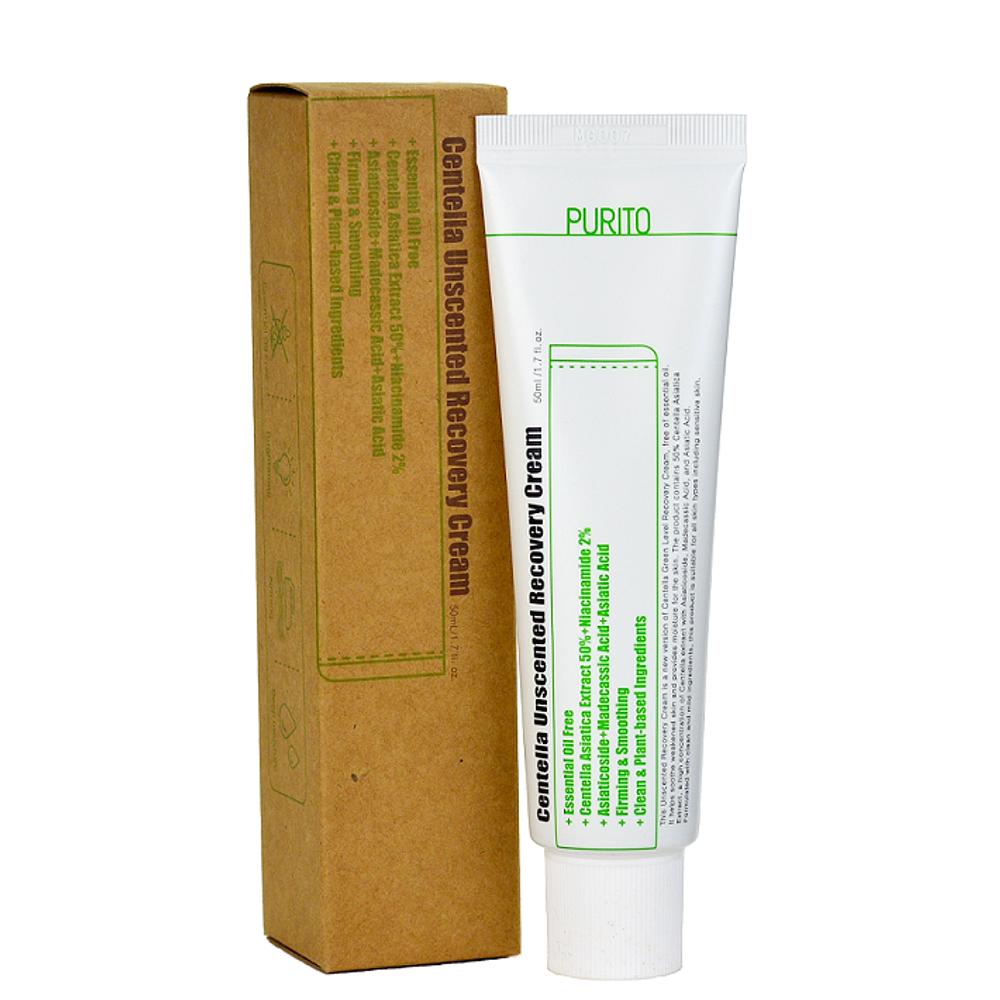 Purito Centella Unscented Recovery Cream восстанавливающий крем с центеллой