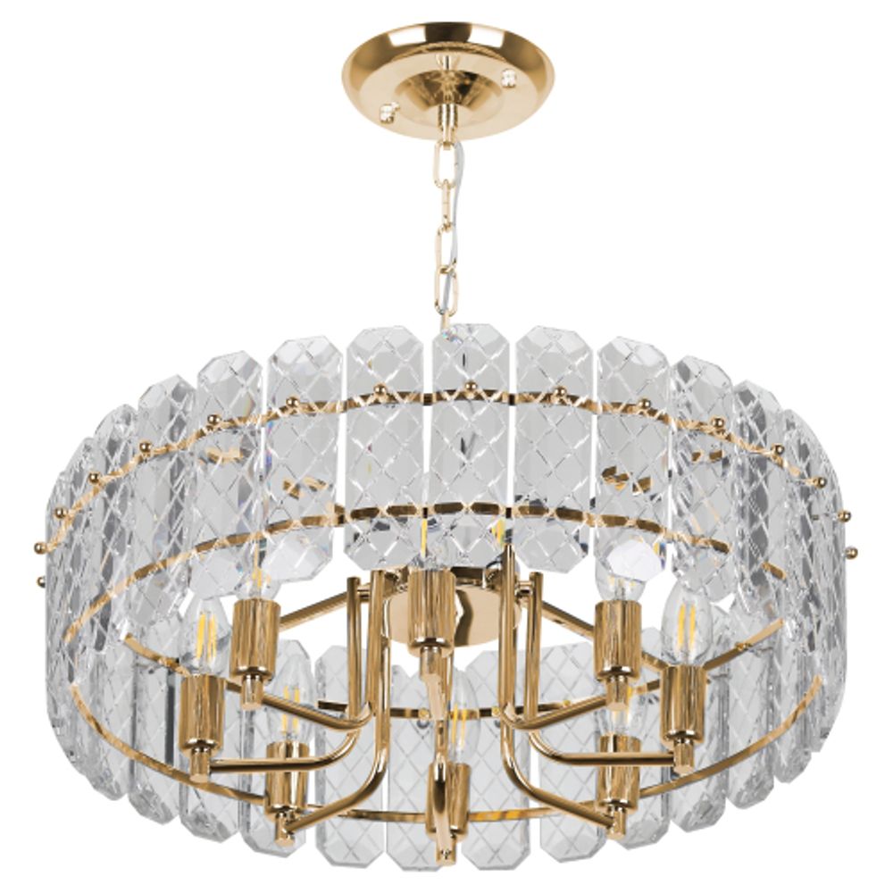 Люстра Rivoli Sylvia 1049-308 8 х Е14 40 Вт хрусталь | Хрусталь