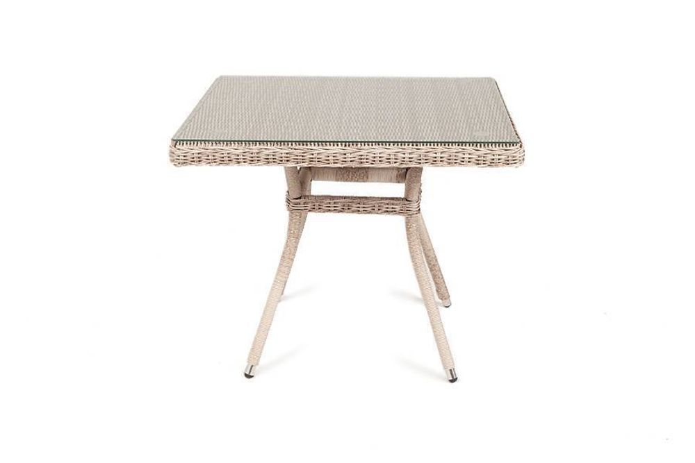 "Айриш" стол плетеный из искусственного ротанга, цвет бежевый