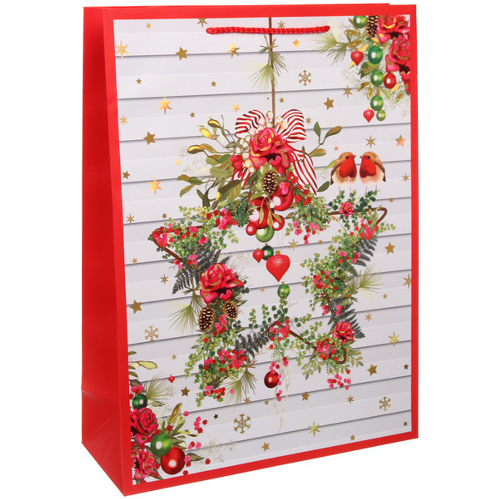 Пакет подарочный «Новогодняя суета» 31*42*12 см, микс
