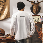 Мужская футболка с длинным рукавом,весенне-осенняя из чистого хлопка оптом и в розницу