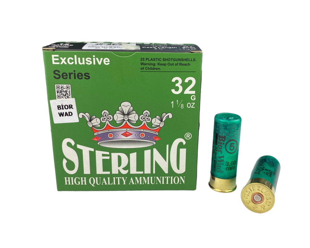 Патрон 12/70 STERLING Bior №5 32 гр., коробка 25 шт.