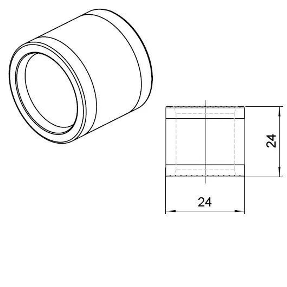 Монтажная гильза Rehau 16x2.2 PVDF поливинилденфторит PX 11600011001