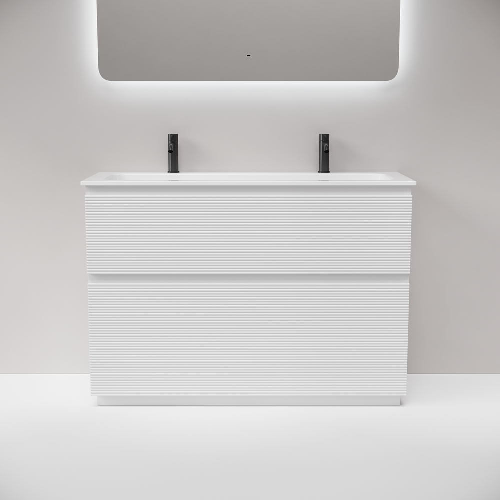 Тумба напольная Sancos Folk Floor 1190х445х850, c двумя ящиками оснащенными доводчиками, Bianco, арт.FL120FW