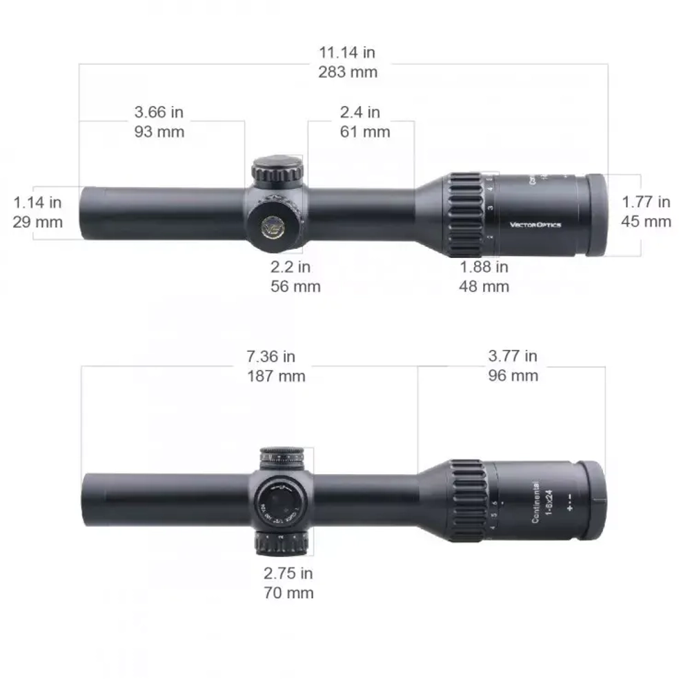 Прицел Vector Optics Continental X6 1-6x24 FIBER (SCOC-48)